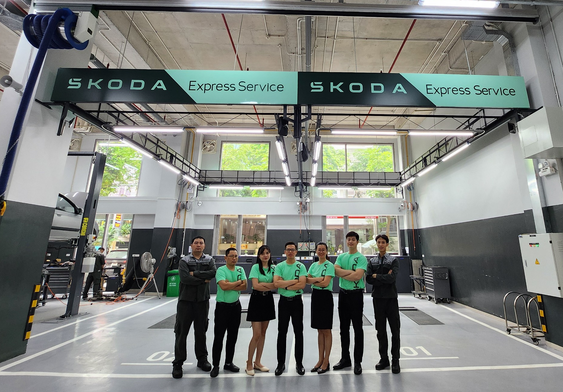 xưởng dịch vụ Skoda Thăng Long