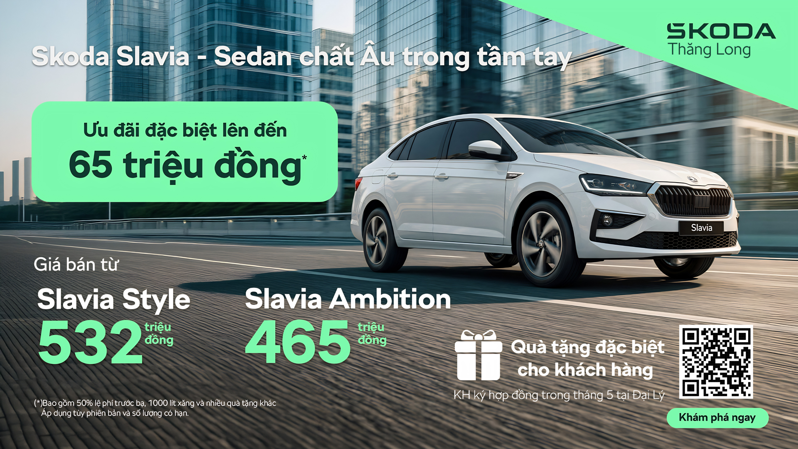 Skoda Slavia - Sedan chất Âu trong tầm tay (CHƯƠNG TRÌNH ƯU ĐÃI THÁNG 5)